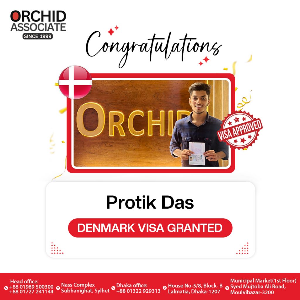 Protik Das’s Denmark Visa Granted