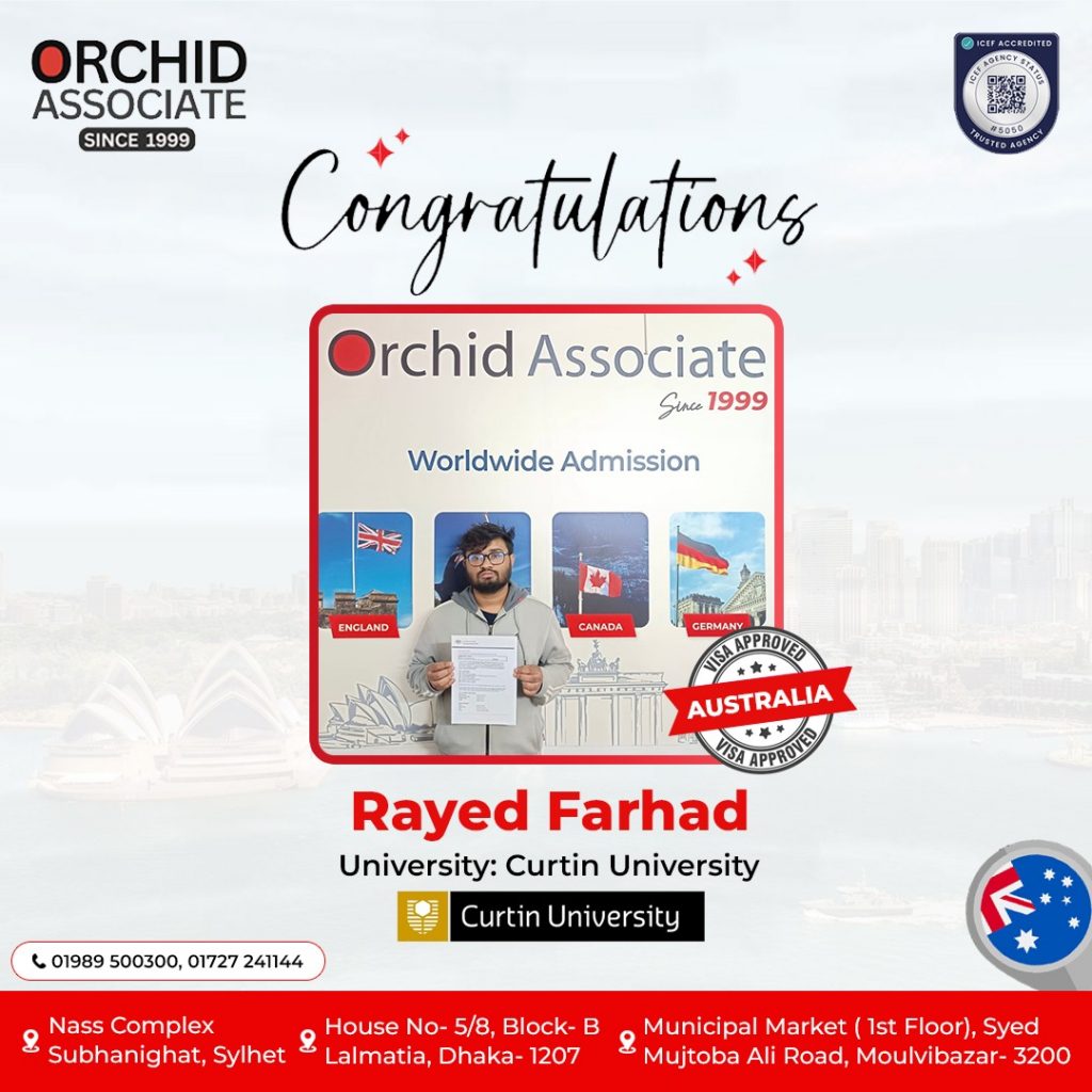 Rayed Farhad’s Journey to Curtin University, Australia